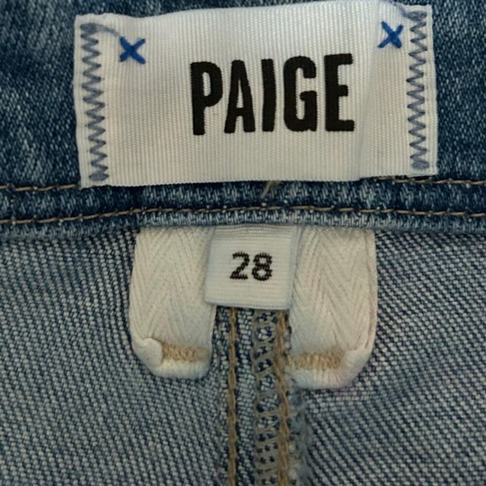 PAIGE Anessa High-Rise Crop Wide-Leg Jeans size 28 - Picture 6 of 10